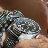 Zegarek Męski Aviator Mark 2, Smartwatch Stalowy, Klasyczny, Elegancki