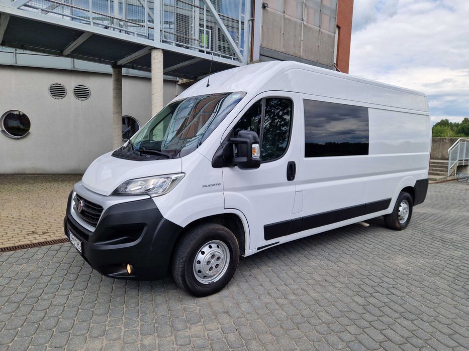 Fiat Ducato Furgon 6 Osób L3H2 Brygadówka Krajowy 1 Wł Hak F-Vat 23%