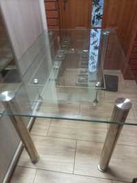 Stół szklany 130