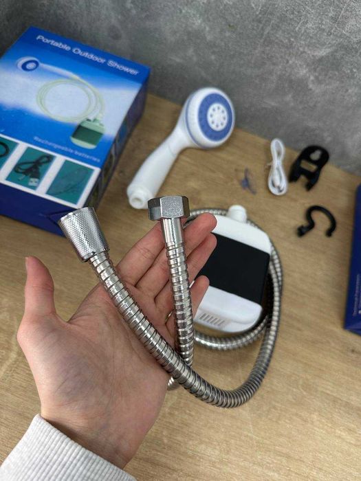 Туристичний ДУШ на акумуляторі! Похідний переносний ДУШ з АКБ. 2 годин