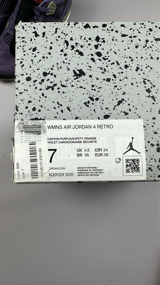 Кросівки Jordan Retro 4 “Canyon Purple”