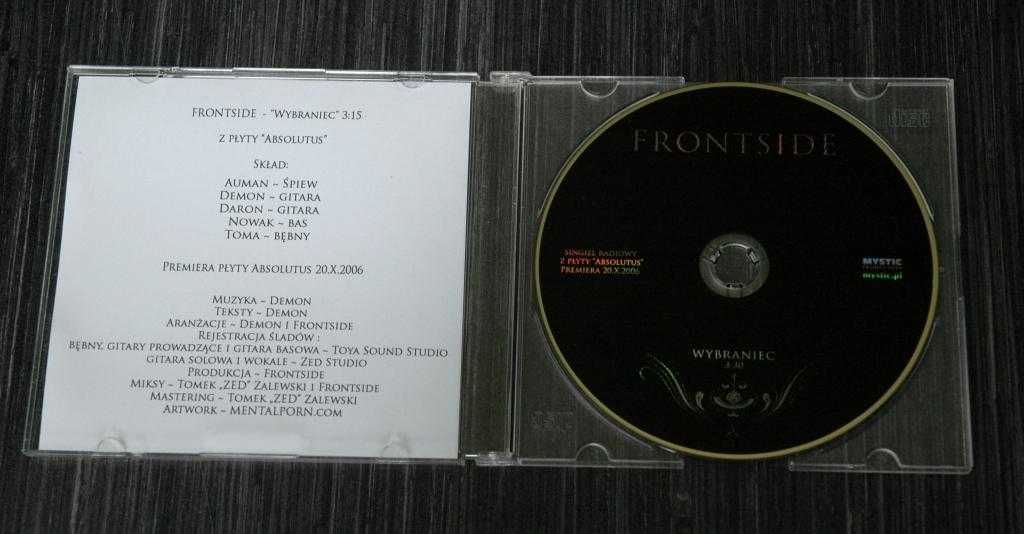 FRONTSIDE - Wybraniec. Singiel Radiowy. Mystic. RAR