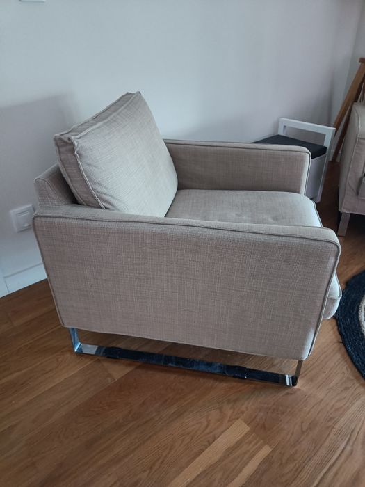 Poltrona sofá Mellby Ikea bege