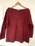 Sweter damski S bordowy