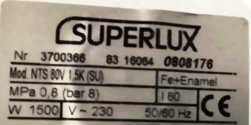 Бойлер Ariston SUPERLUX 80V 1,5K