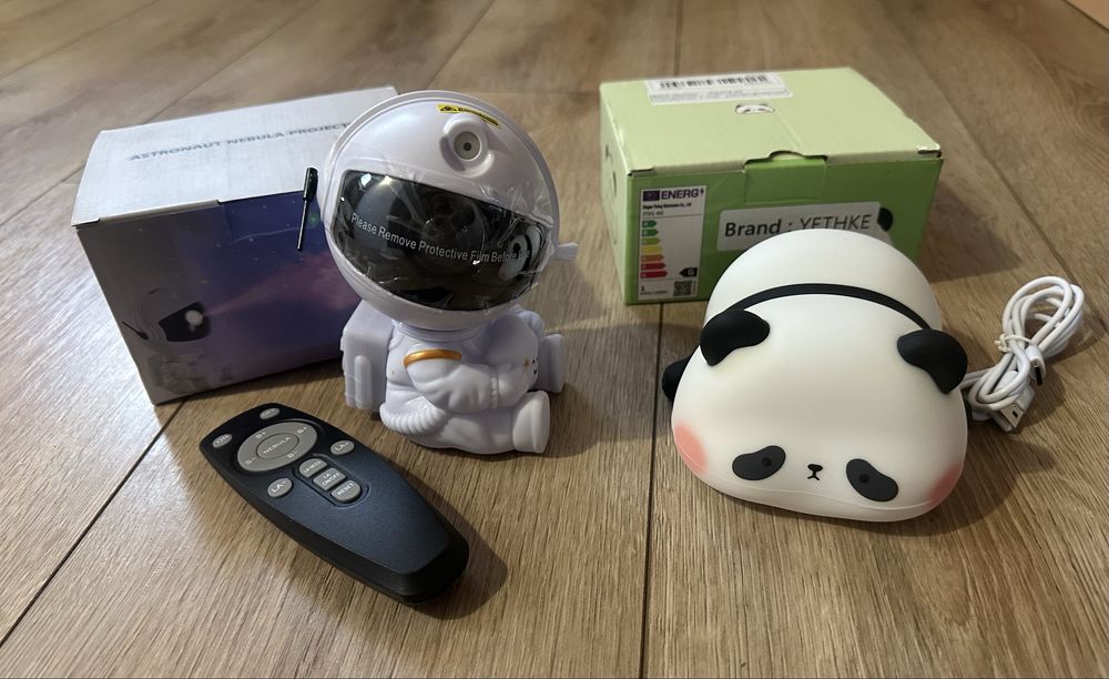 Нічник силіконовий у вигляді панди з акумулятором