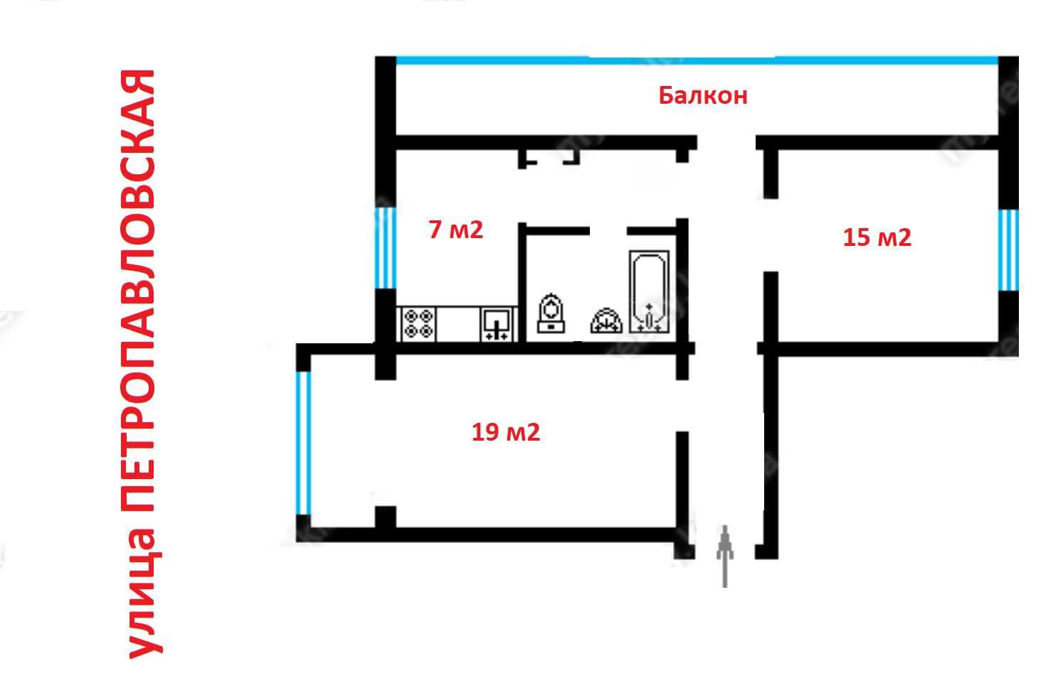 Без% Продажа фасад 60м2 Петропавловская, Куреневка, Подольский