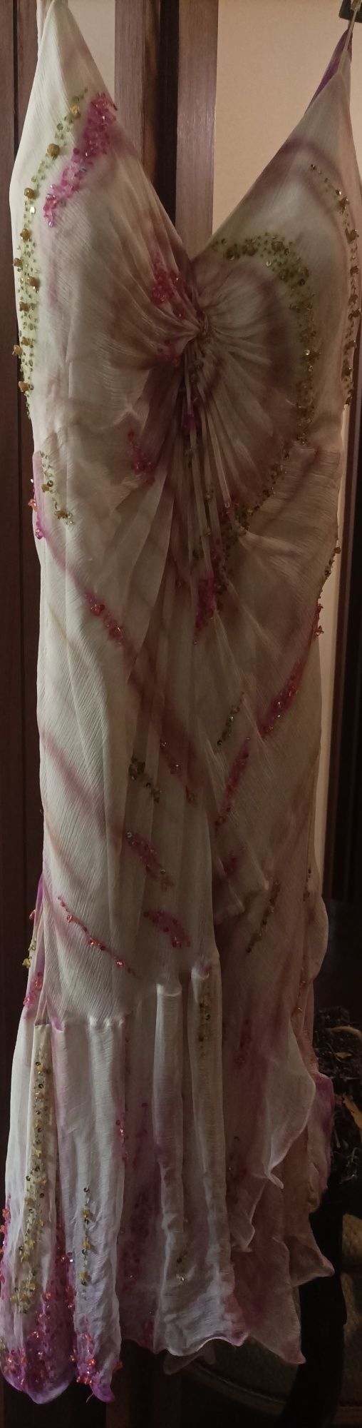 Vestido de seda natural para  festa