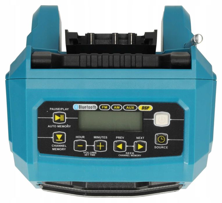 RADIO PRZENOŚNE budowlane Dedra SAS+ALL + aku 2Ah AUX USB Powerbank