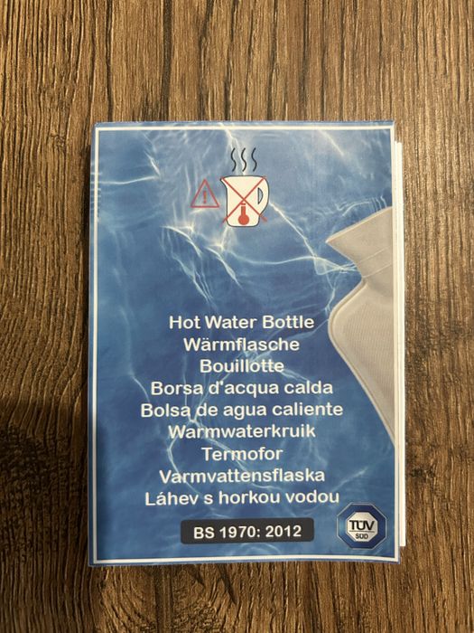 Długi pluszowy termofor