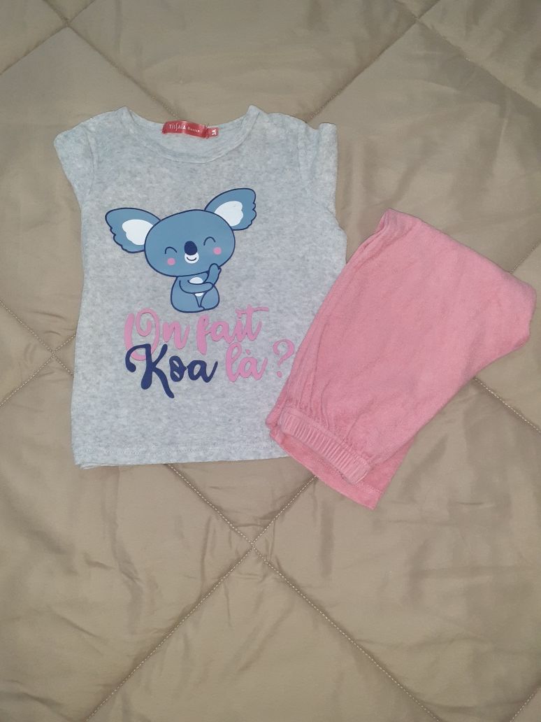 Pijamas de menina de inverno 3 anos