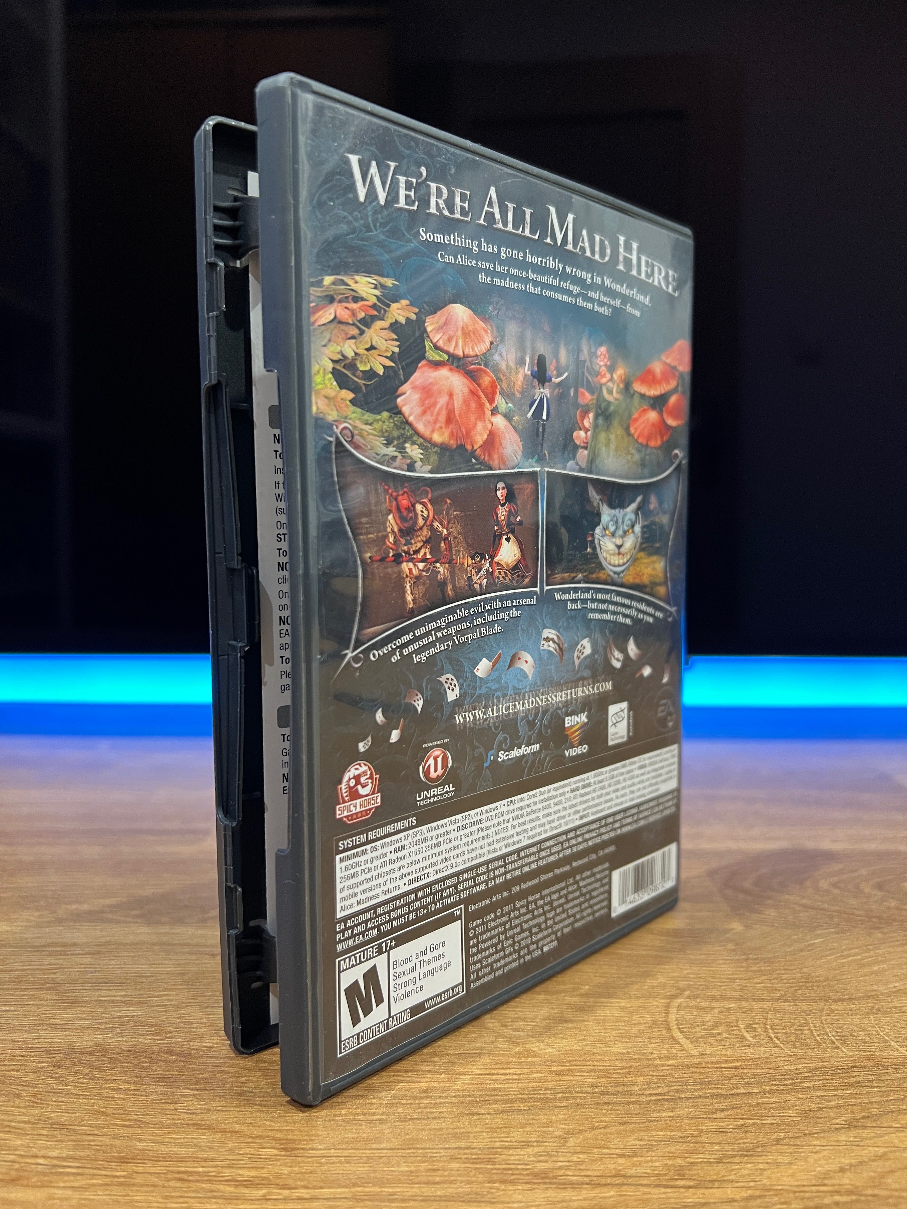 Alice Madness Returns (PC EN 2011) DVD BOX ang premierowe wydanie
