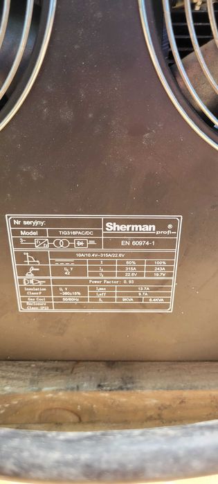 Spawarka TIG Sherman 316P AC/DC
