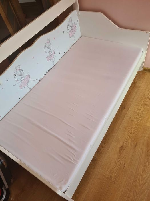 łóżko dla dziewczynki baletnica, materac,dodatkowy bok~ śliczne zobacz
