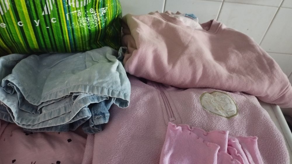 Saco grande de roupa 7/8 anos
