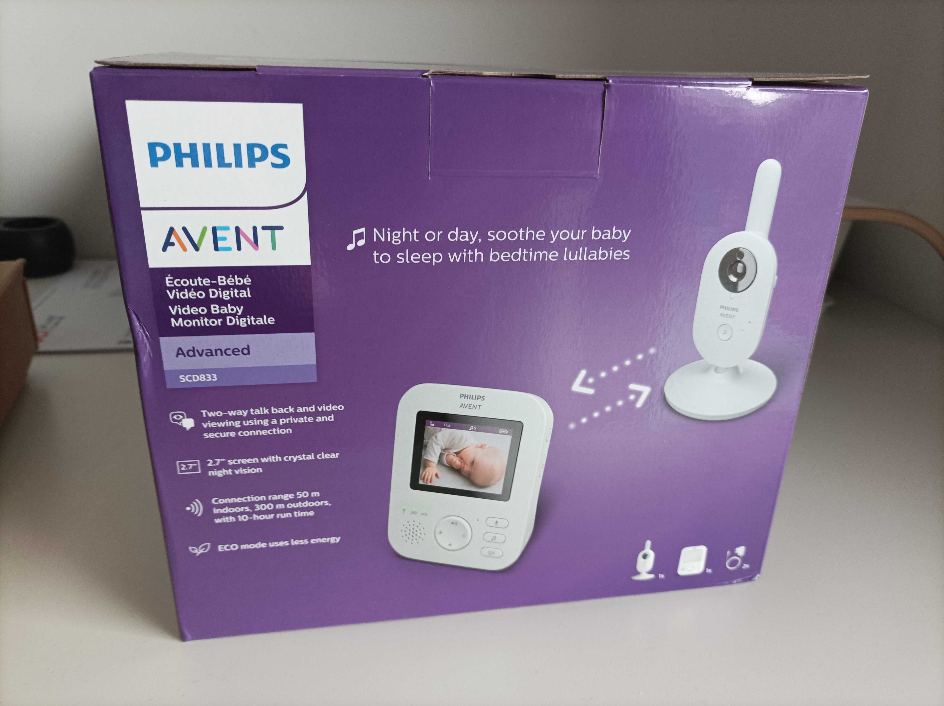 Monitor de bebé Philips Avent NOVO com garantia 3 anos