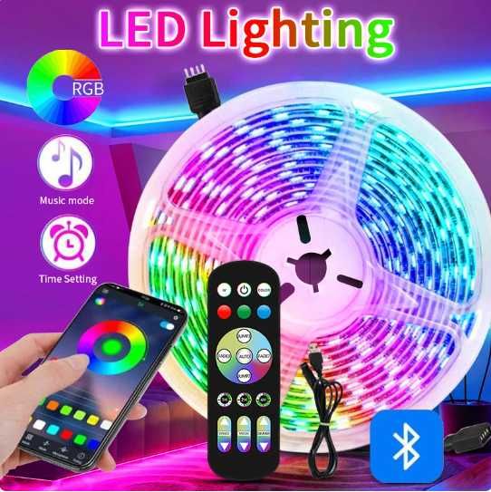 Luzes LED Strip para decoração de quarto RGB