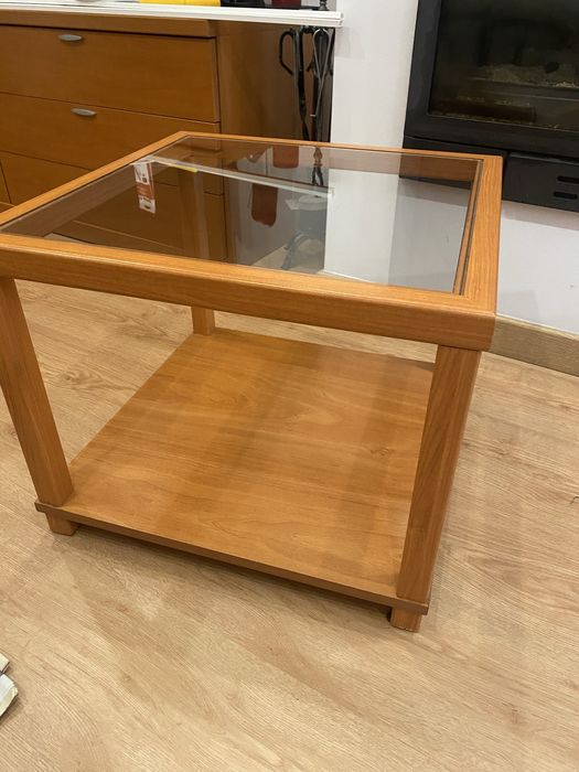 Mesa apoio sala com vidro