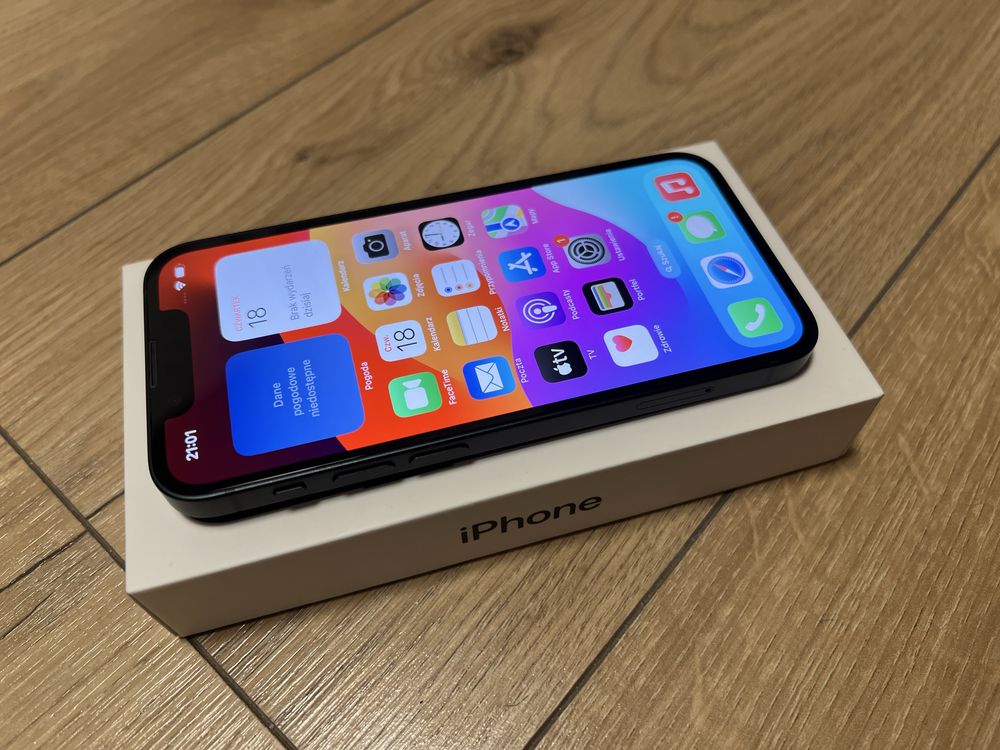 Idealny iPhone 13 mini 128 GB MIDNIGHT w PERFEKCYJNYM stanie!