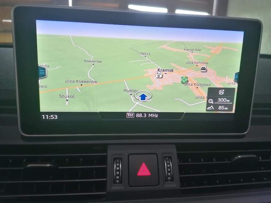 Audi pl menu ,conversja US EU mapy ,  światła tyl