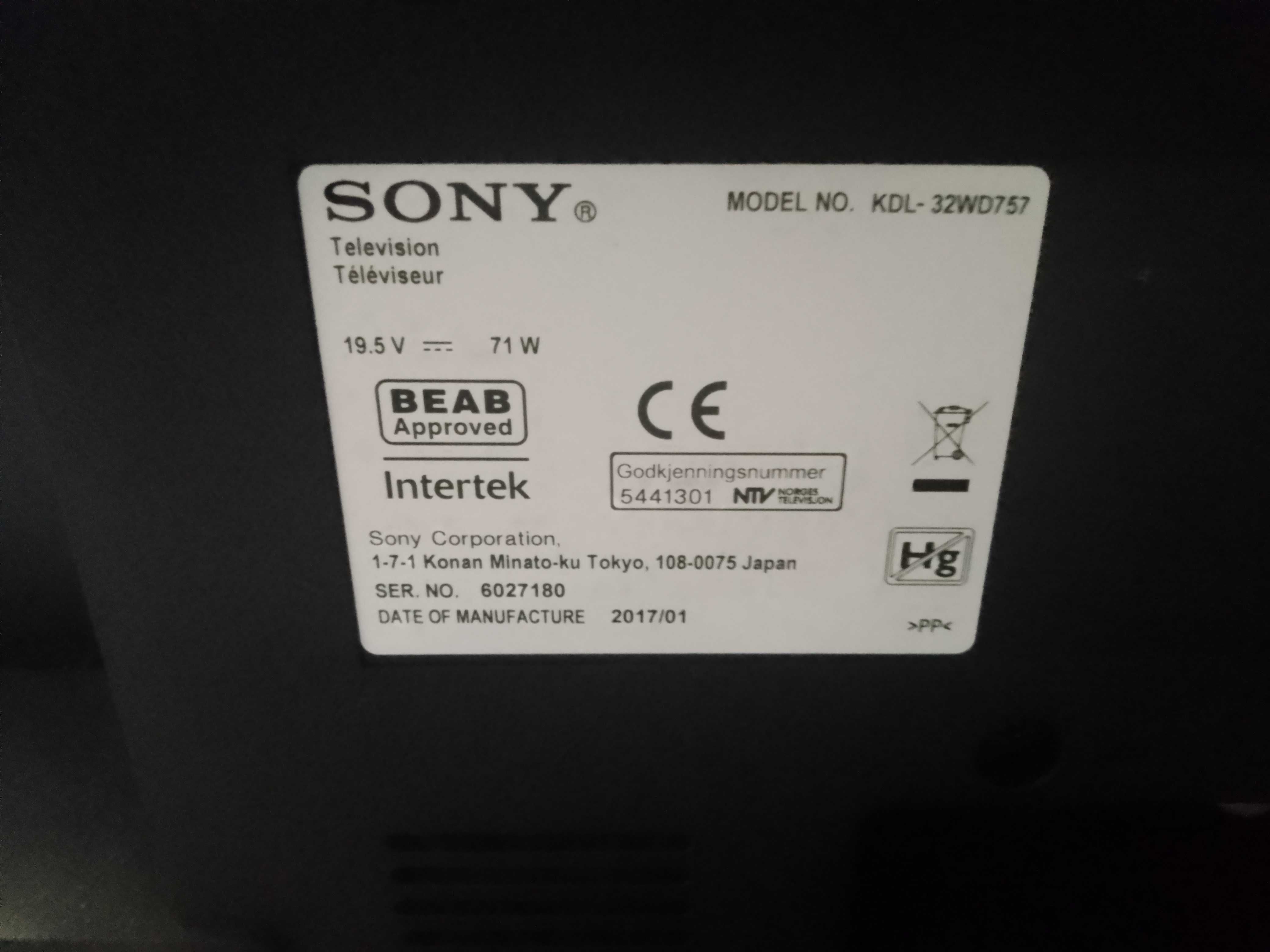 Telewizor Sony KDL-32WD757