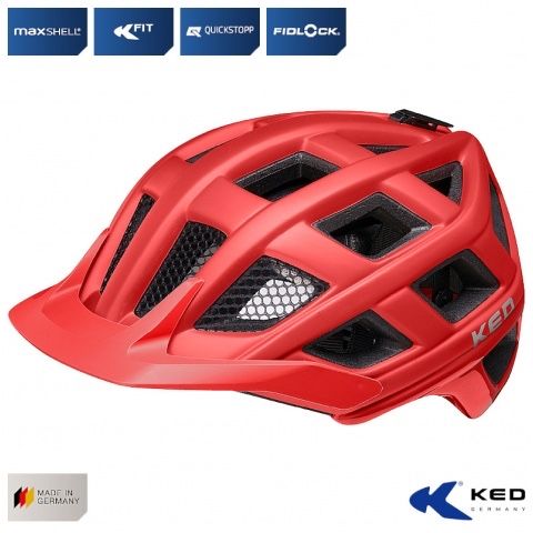 Kask rowerowy KED CROM Czerwony MTB "L" (57-62cm)