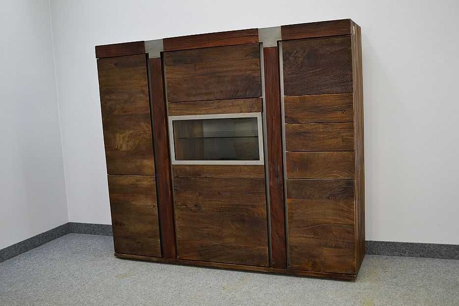 KOMODA AMSTERDAM mango lakierowane 160x45x142 cm (2 gat. – kornik)
