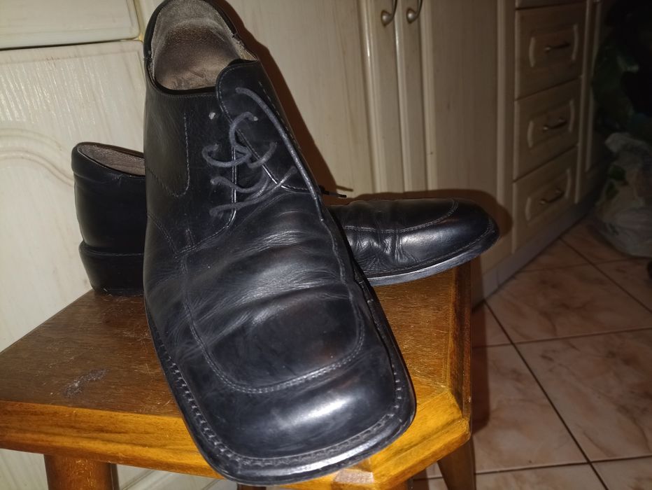 Męskie skórzane polbuty