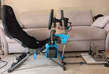 SIM racing rig zestaw Moza Simruito Playseat hydrołapa