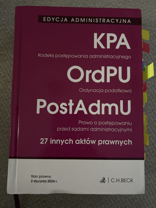 Prawo administracyjne zbior przepisow
