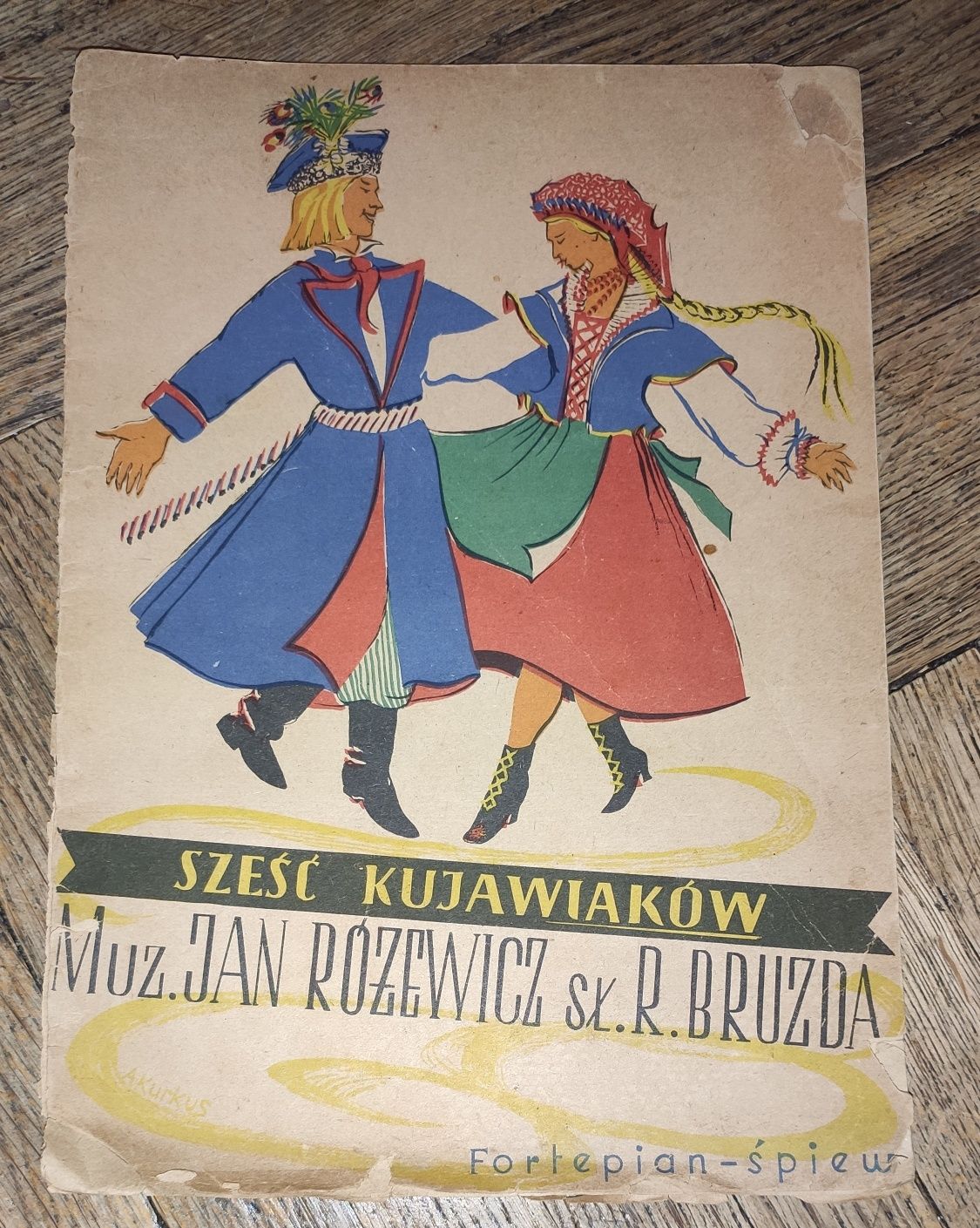 Sześć kujawiaków Jan Różewicz Bruzda 1957 nuty