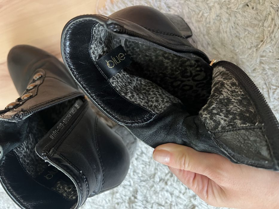 Шкіряні ботинки р.35 осінні весняні