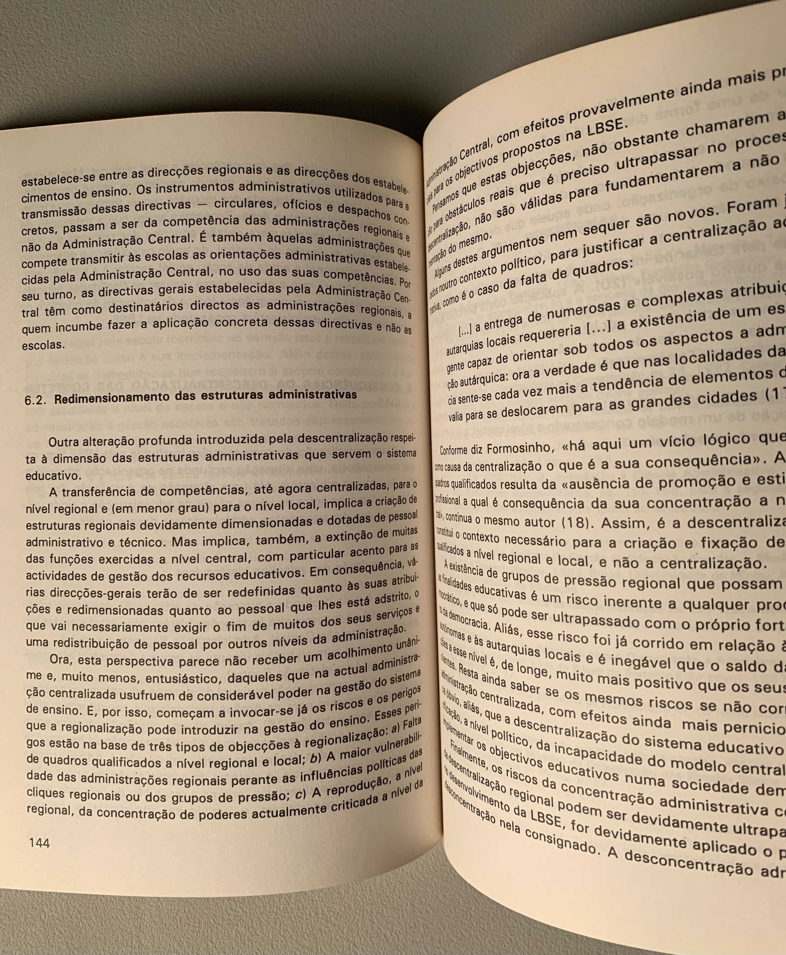 A Gestão do Sistema Escolar