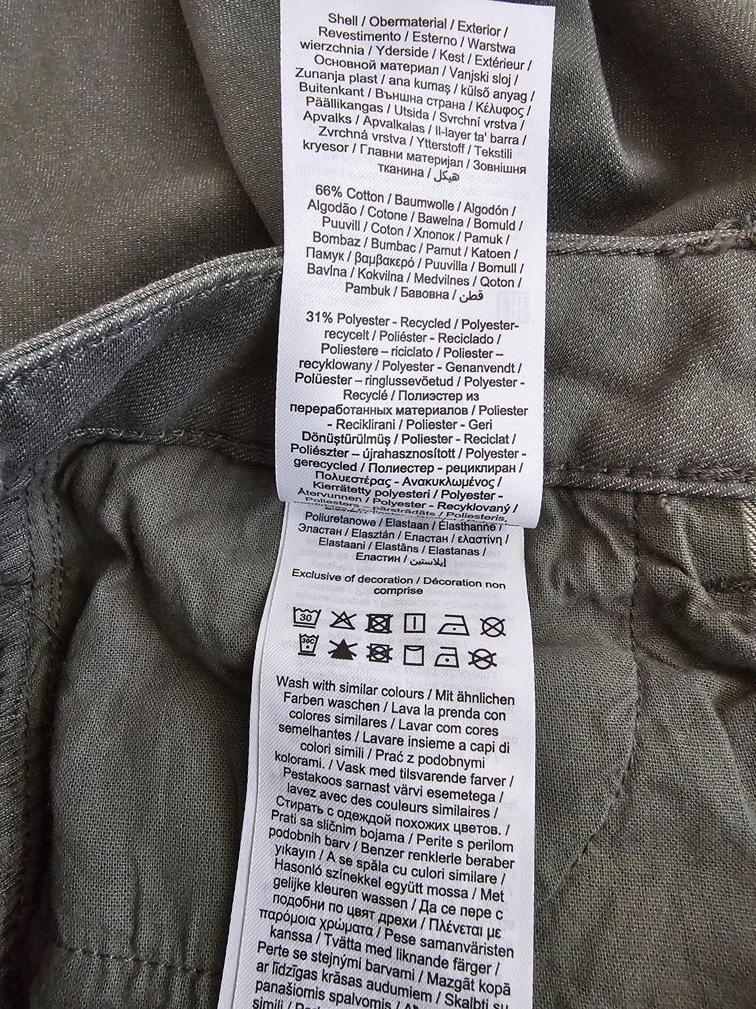 Zielone Jeansy Vila Regular Waist & Flared Leg XS/32
