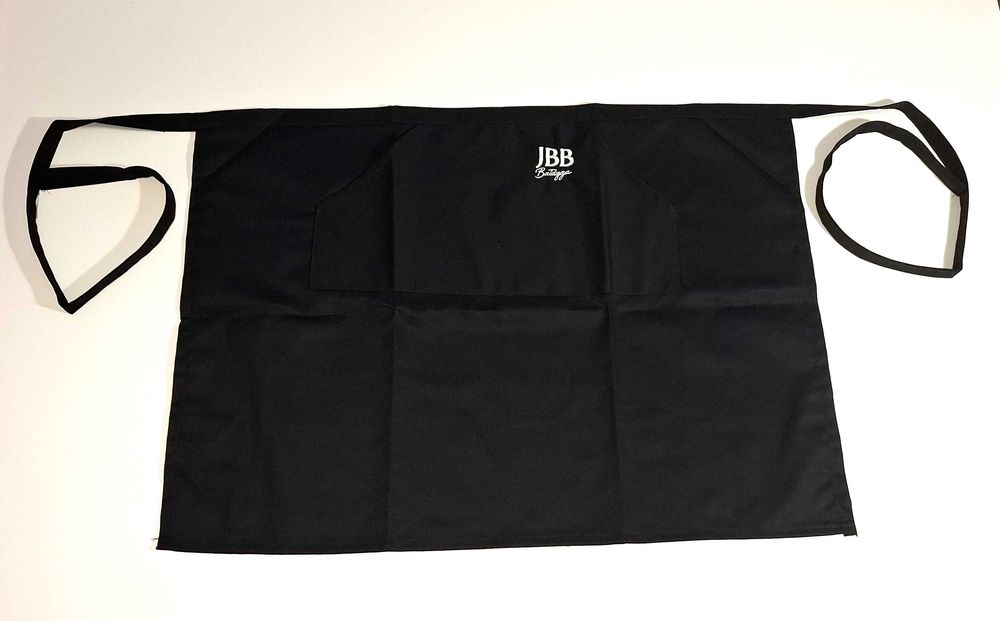 Fartuch kuchenny. Czarny z kieszenią. Nowy