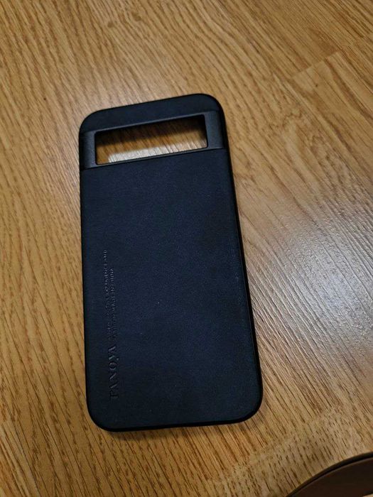 Etui plecki case pixel 8a imitacja skóry niebieskie granatowe