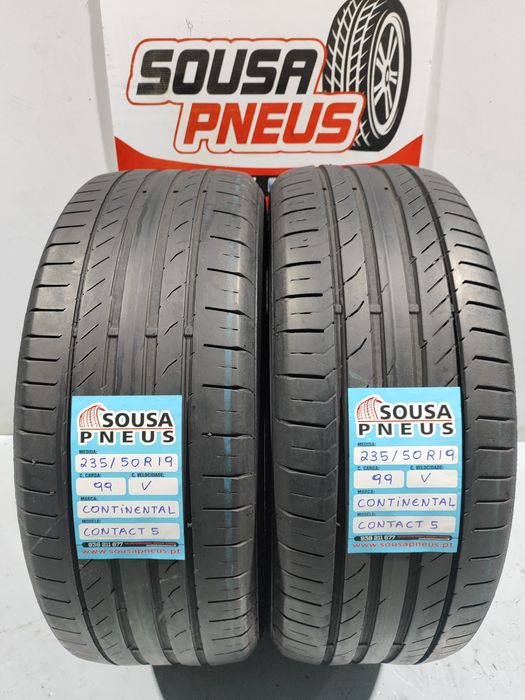 2 pneus semi novos 235-50R19 Continental - Oferta da entrega