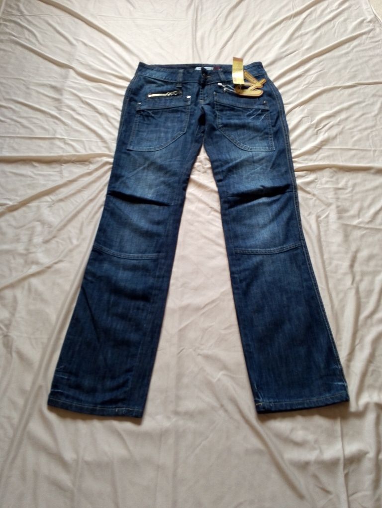 Biodrówki jeans y2k nowe z metkami S M