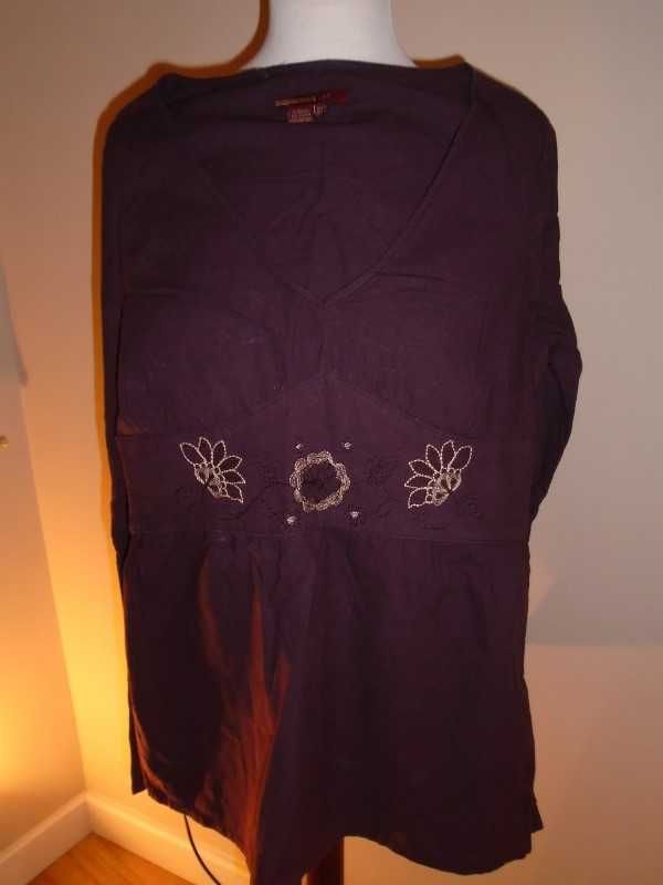 Túnica Stradivarius lilás escuro