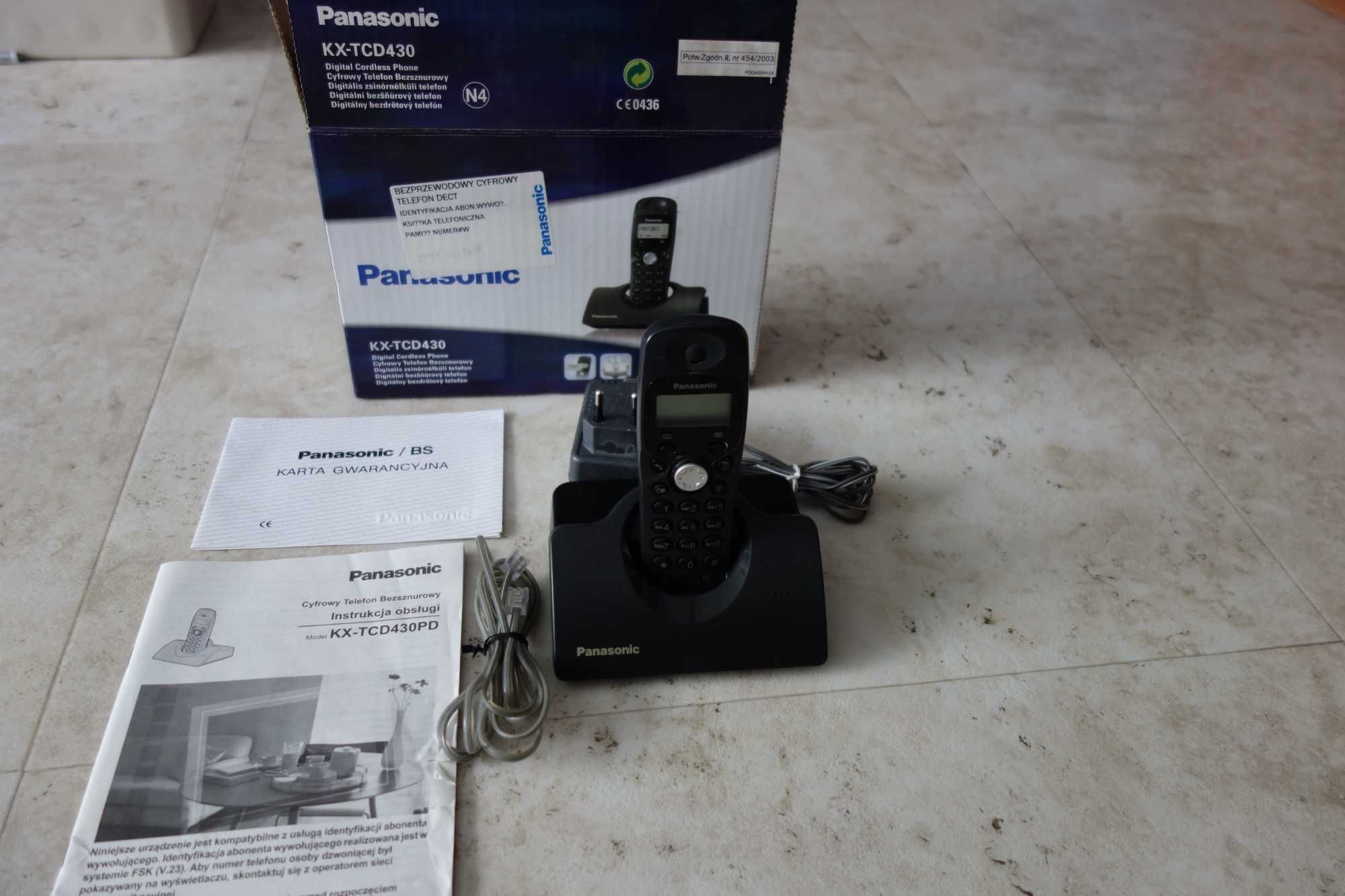 Telefon bezprzewodowy Panasonic KX-TCD430 (czarny)