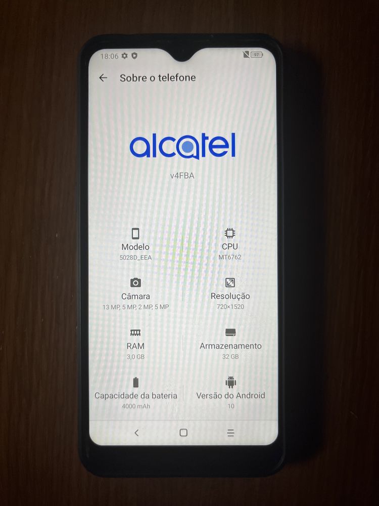 Telemóvel Alcatel 1S