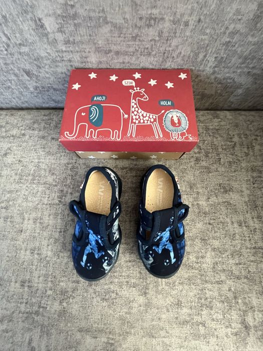 Текстильні тапки для хлопчика в садок 24 розмір 15 см weestep