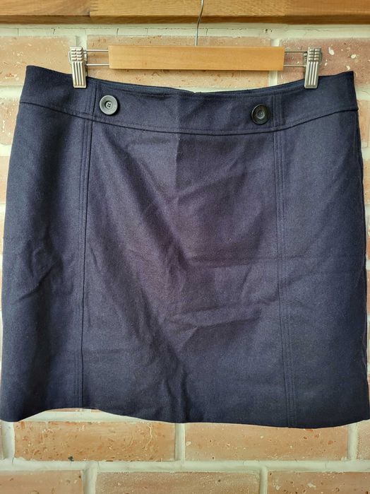 Wełniana ciepła spódnica spódniczka mini Esprit 40 42 L XL casual zima