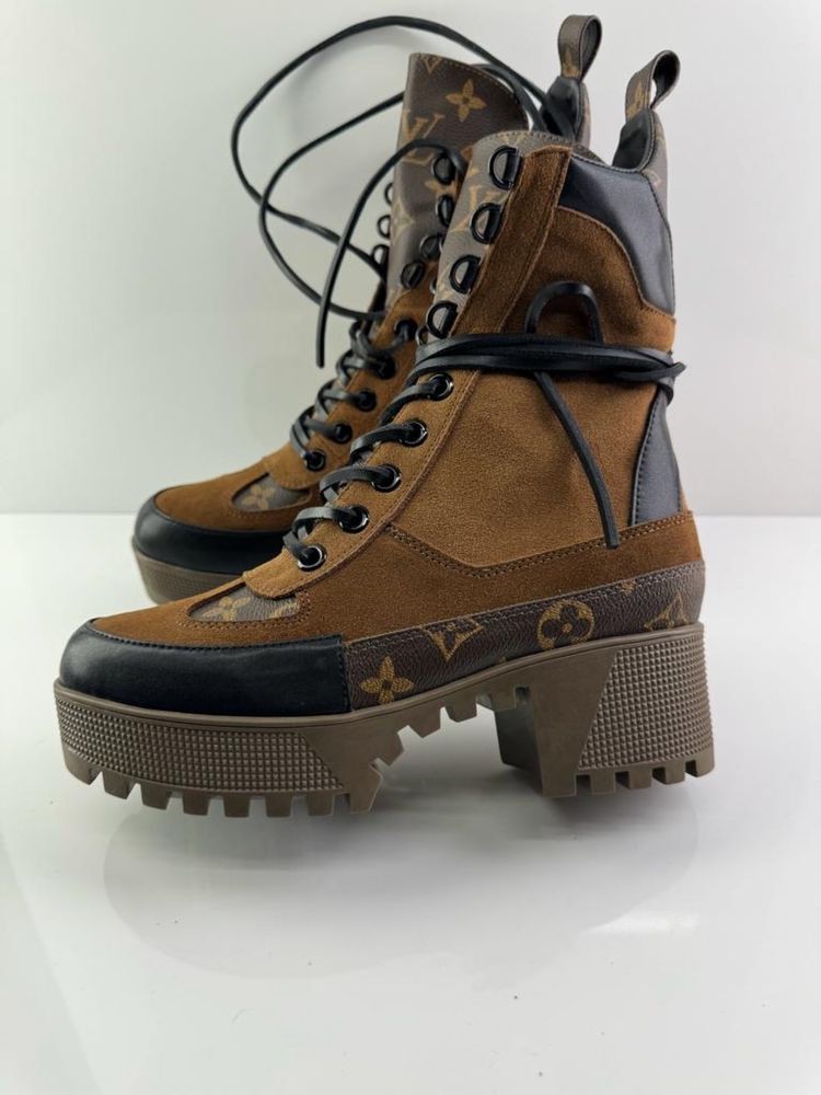 Louis Vuitton - botki brązowe LV