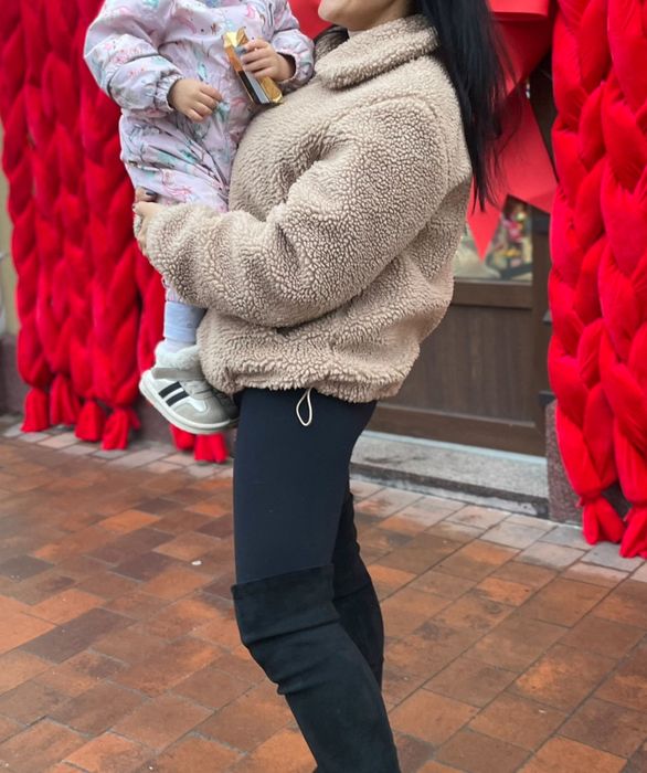 Куртка бомпер від H&M тедді, розмір s