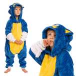 Piżama Dla Dzieci Kigurumi Onesie Kostium Sonic Niebieski 135-145 cm