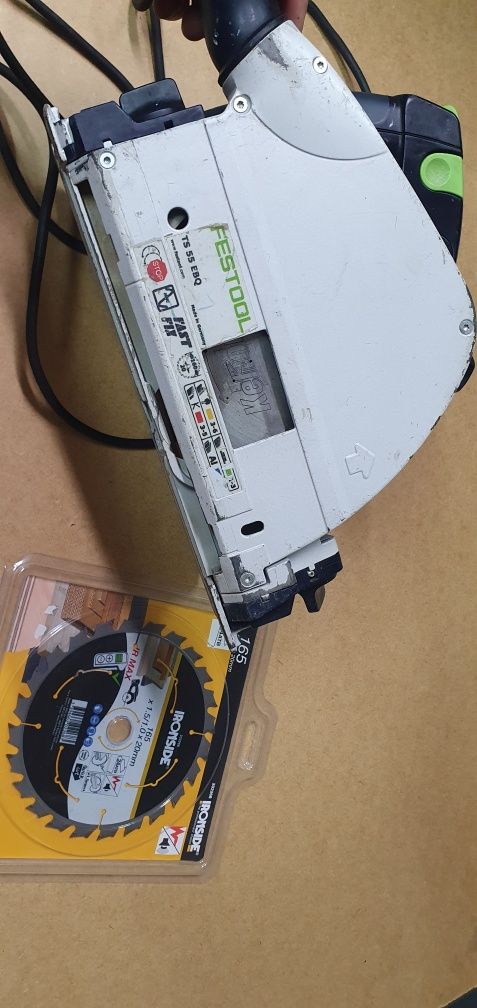 Zagłębiarka festool ts55 ebq plug it druga tarcza do drewna gratis