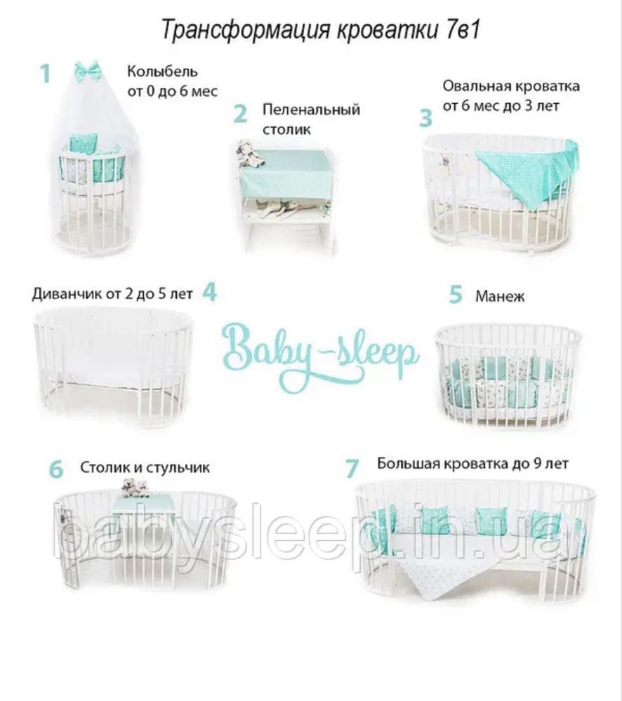 Детская кроварка 7 в 1