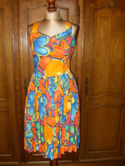 Sukienka retro multikolor M/L