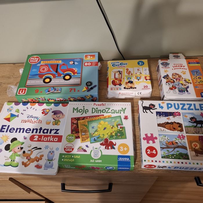 Gry,puzzle,układanki 2-4 lat